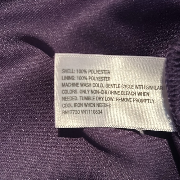 NWT Ladies size XXL Merona purple chiffon one-shoulder Dress - Picture 6 of 11